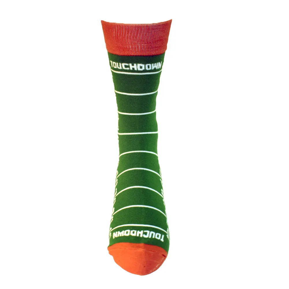 Football Field Mens Sock