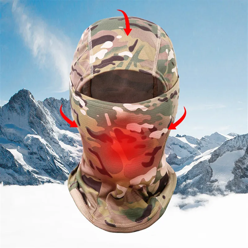 Full/Half Face Mask Windproof Anti-UV Protection Camouflage Face Mask