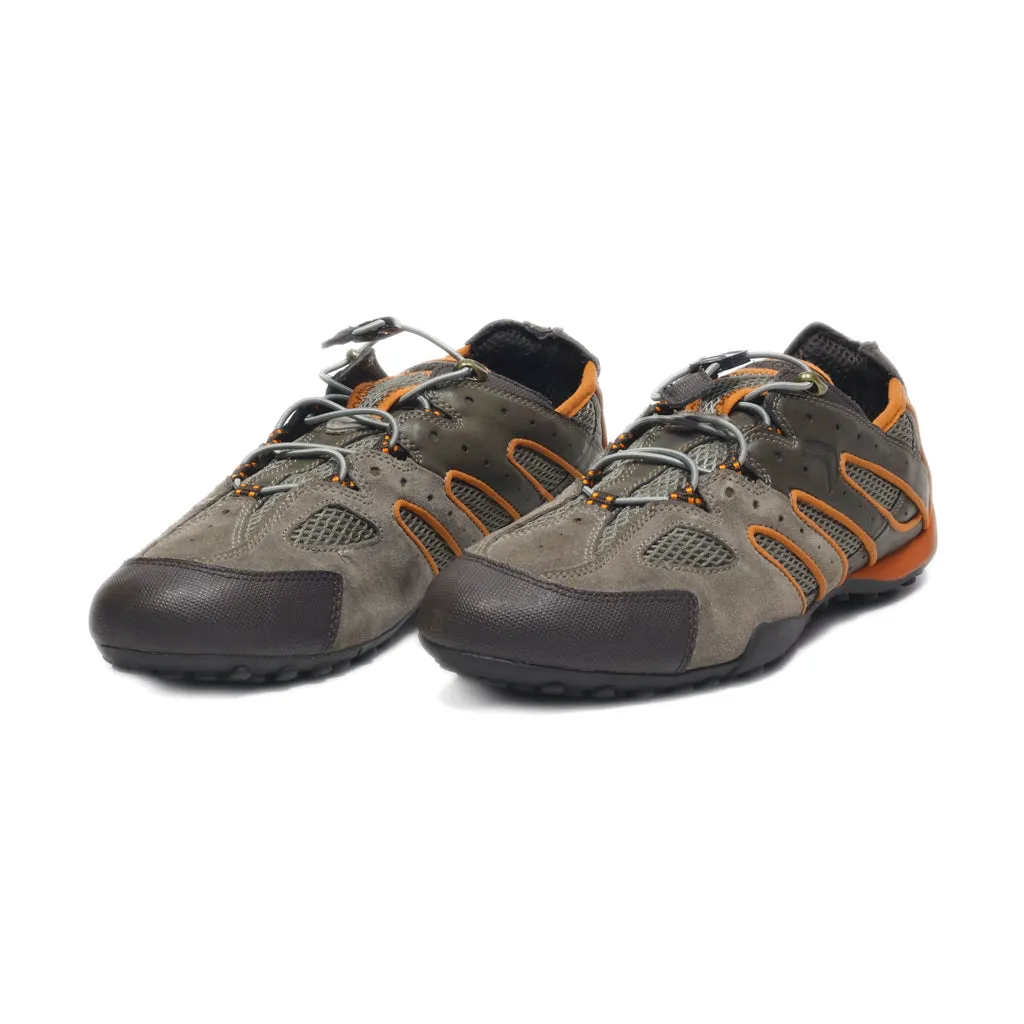 Geox Sport Shoes Fabric Brown Colour For Men