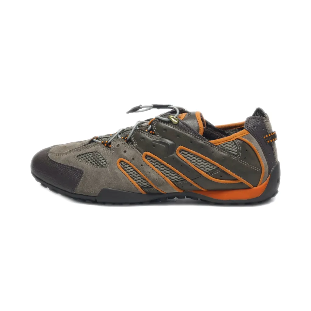 Geox Sport Shoes Fabric Brown Colour For Men