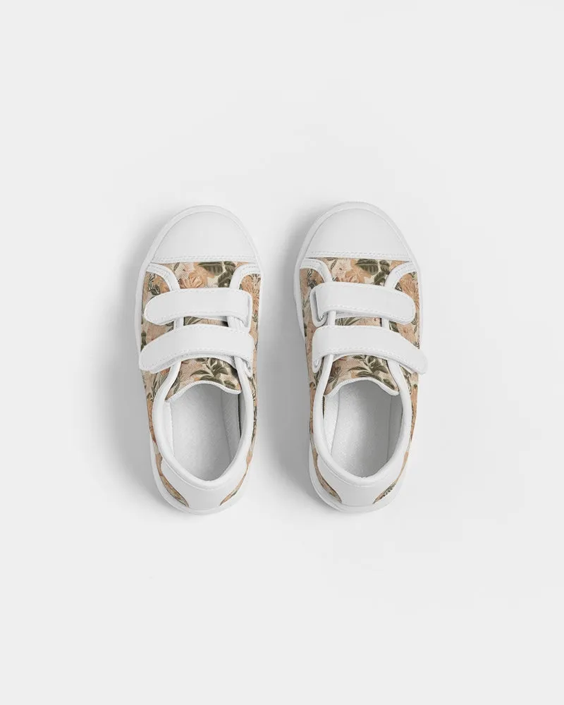 Hibiscus Floral Kids Velcro Sneaker