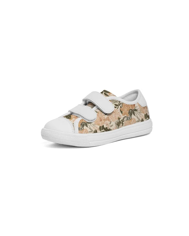 Hibiscus Floral Kids Velcro Sneaker