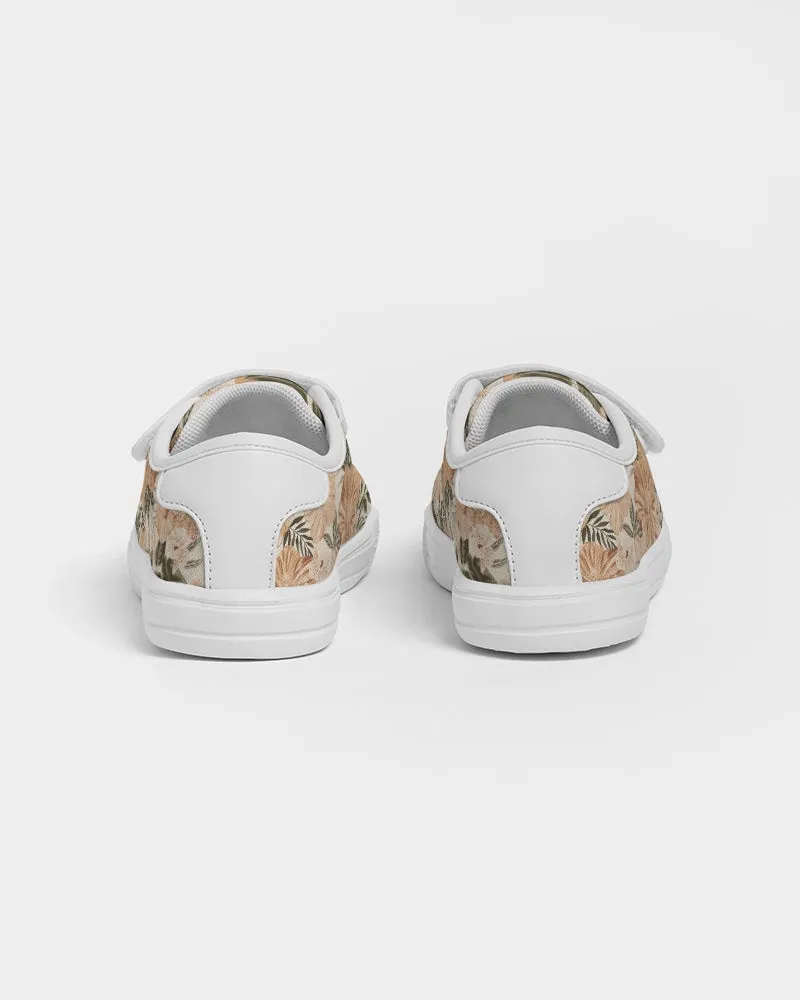 Hibiscus Floral Kids Velcro Sneaker