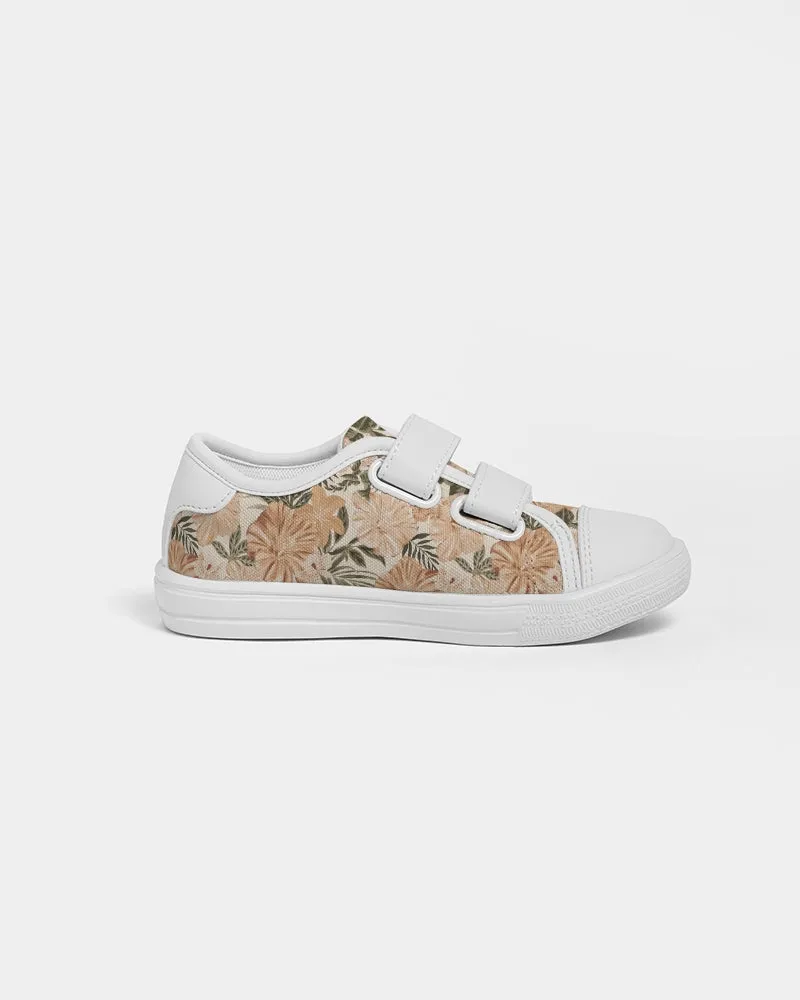 Hibiscus Floral Kids Velcro Sneaker