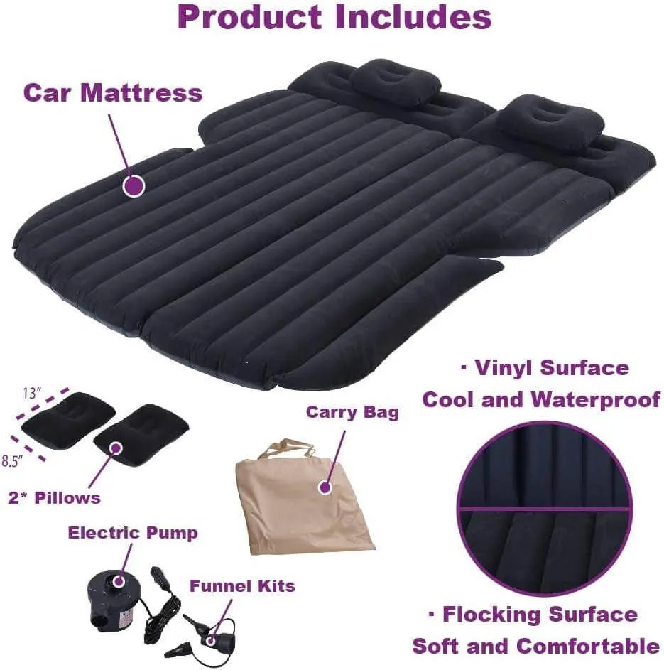 Inflatable Car SUV Mattress, for Back Seat, Car Air Mattress