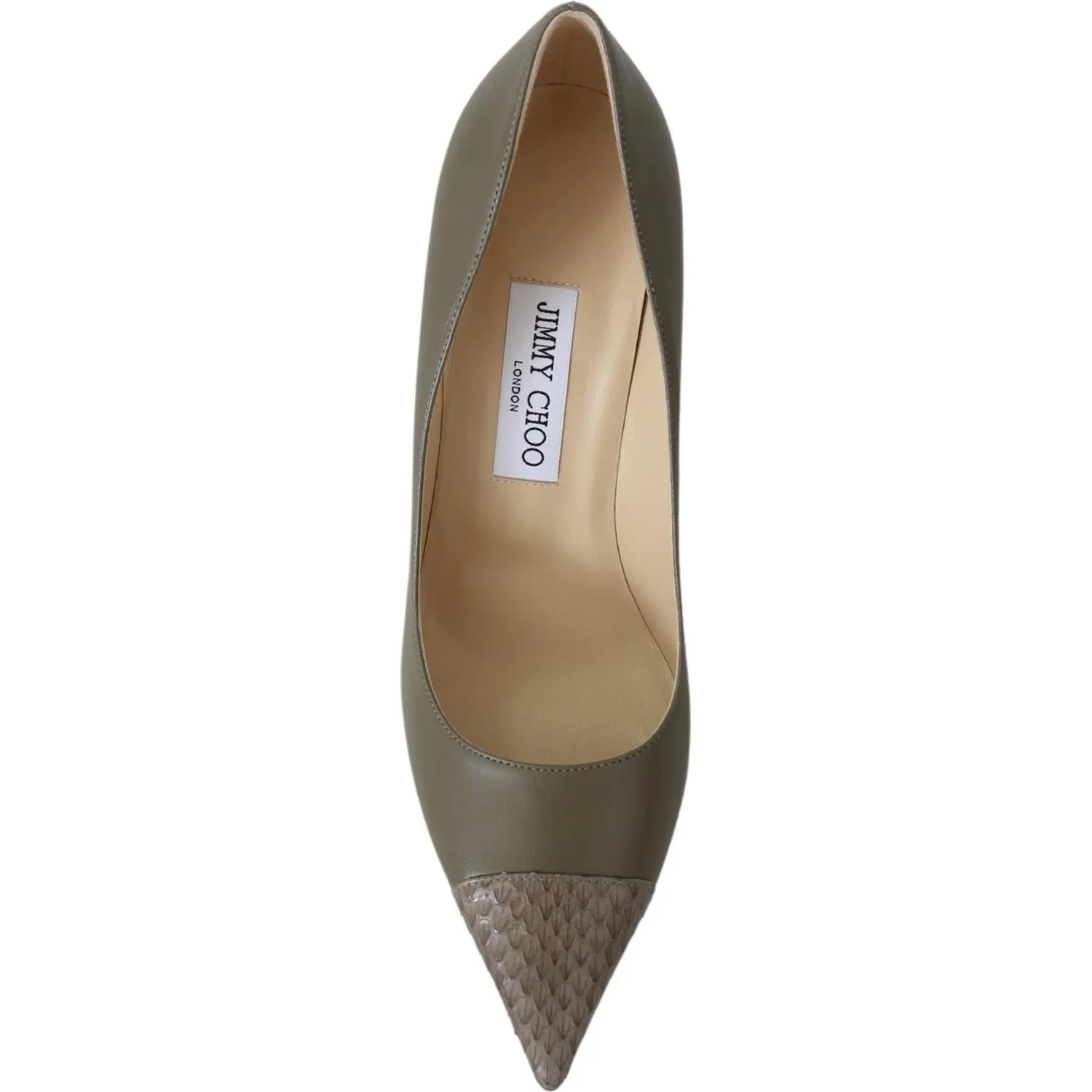 Jimmy Choo Elegant Pebble Green Pointed Toe Pumps