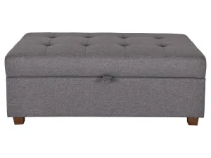 Light Grey Large Storage Ottoman