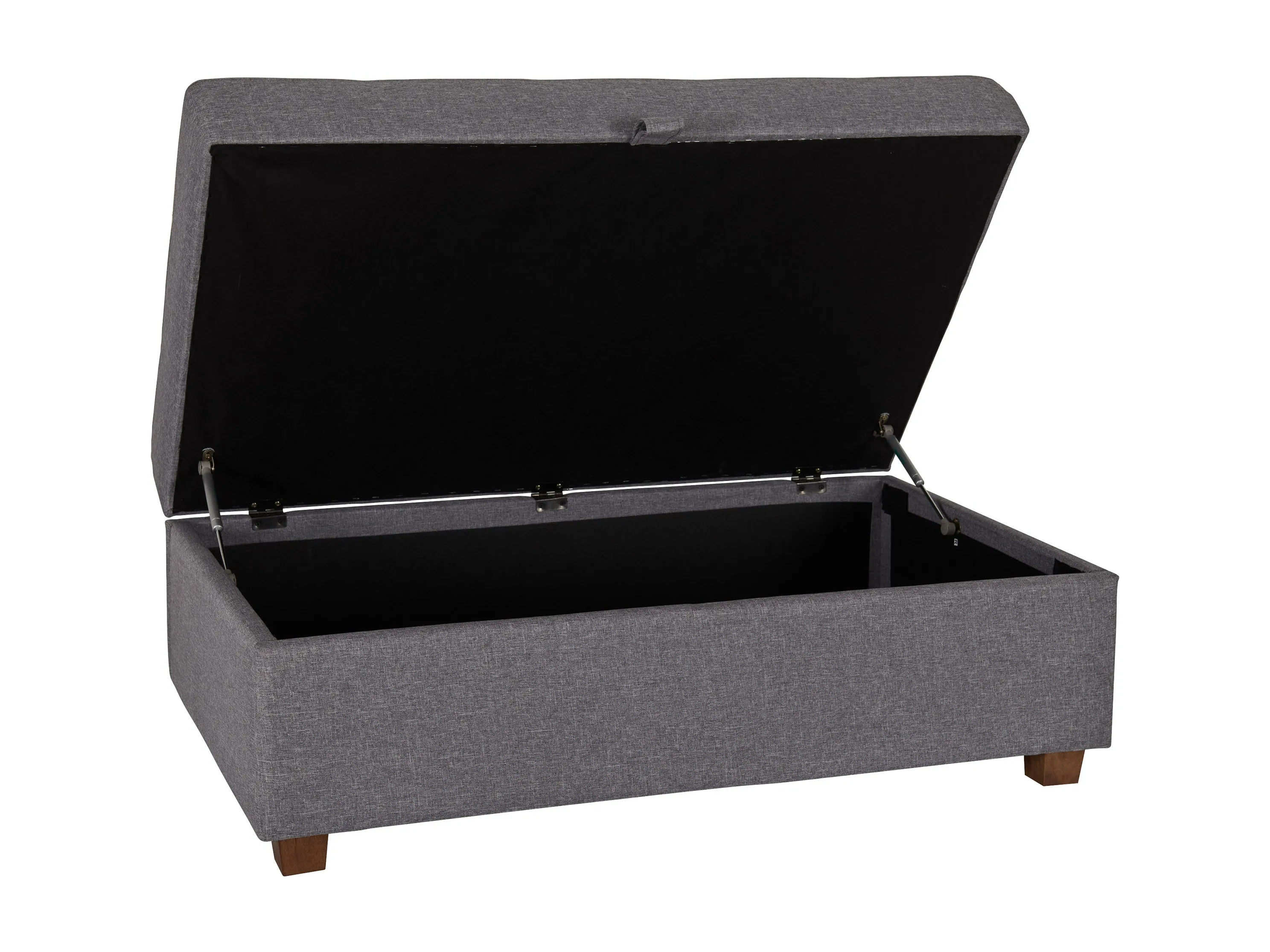 Light Grey Large Storage Ottoman