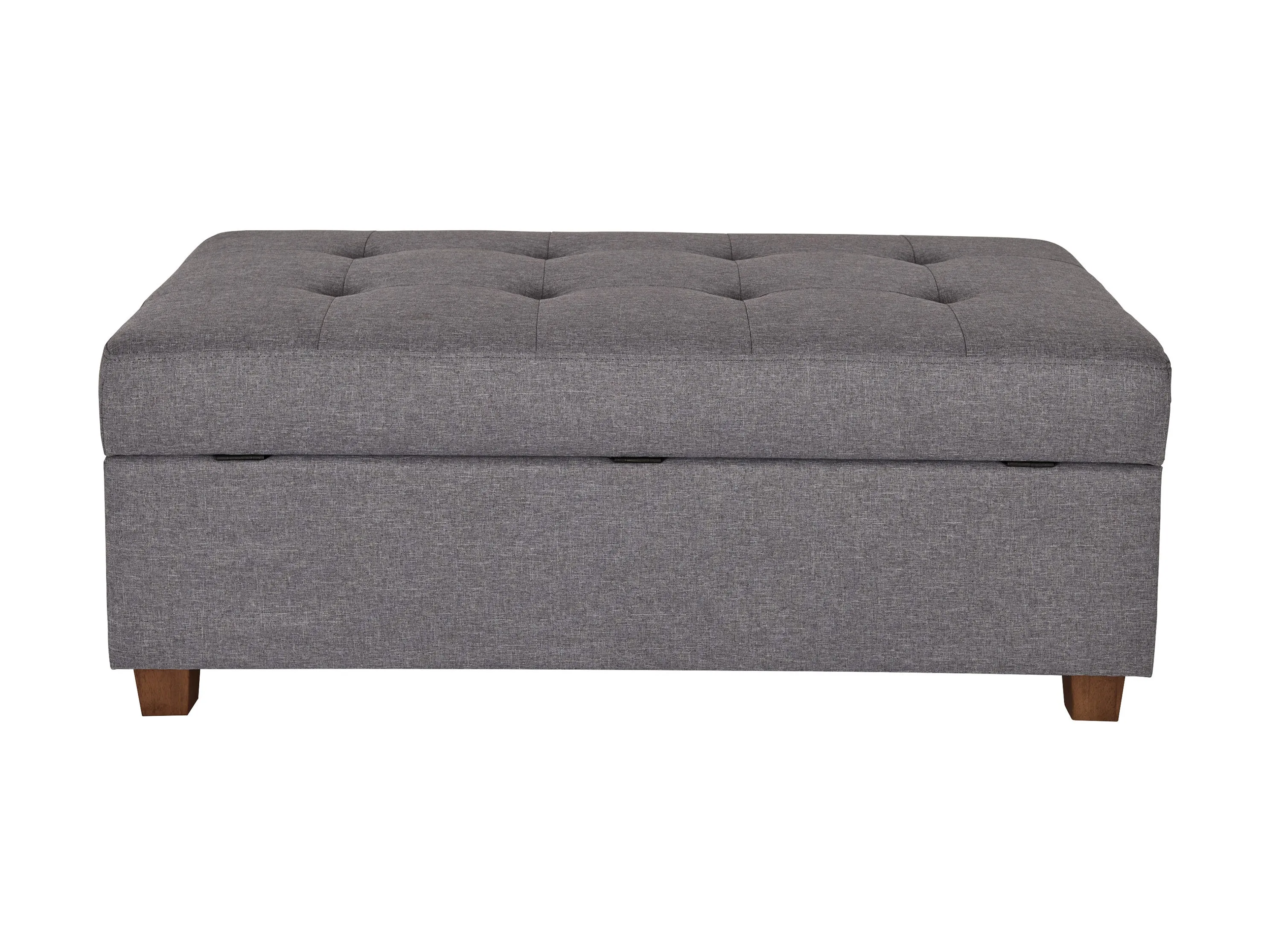 Light Grey Large Storage Ottoman