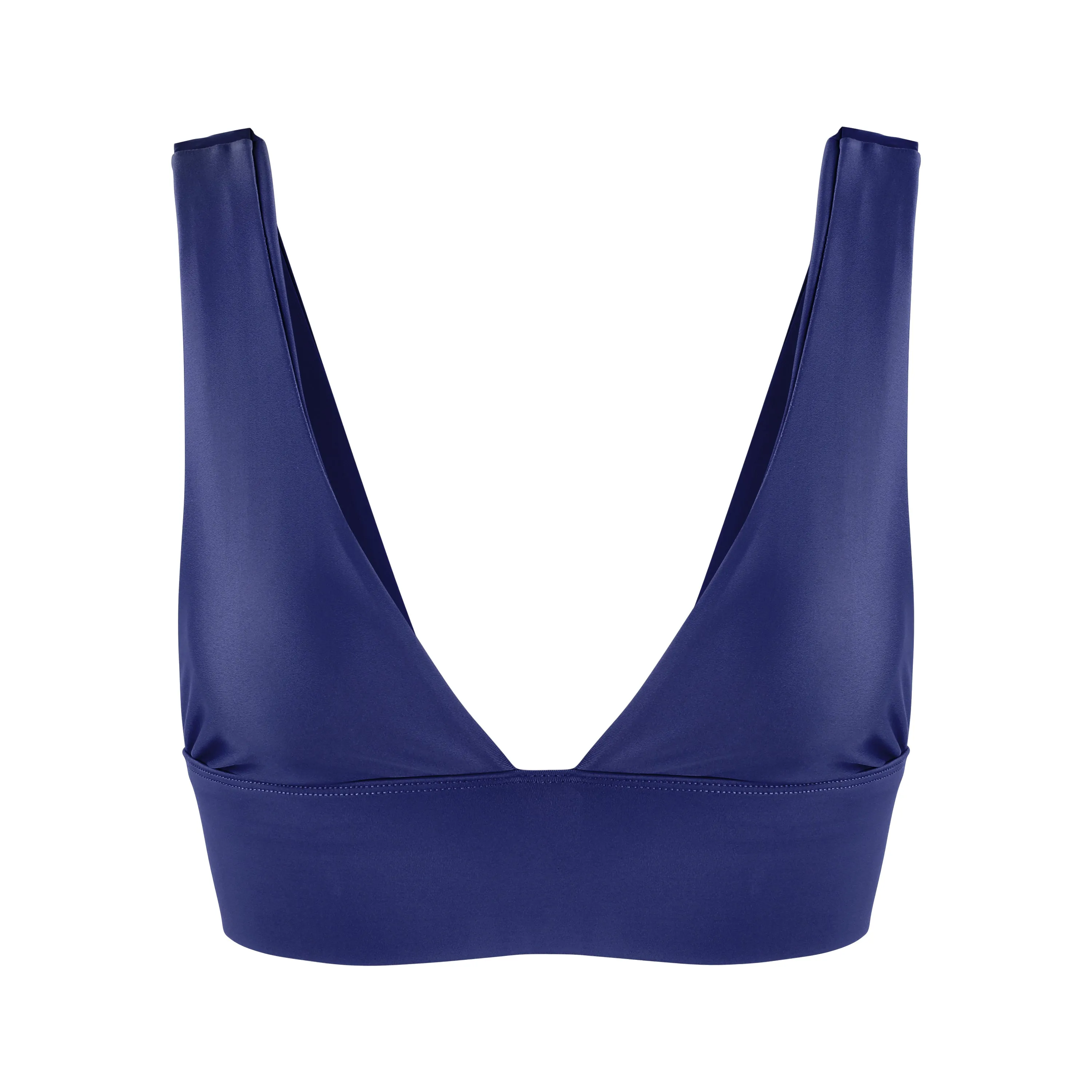 Lykke Deep Plunge Sports Bra | Recycled Nylon | Royal