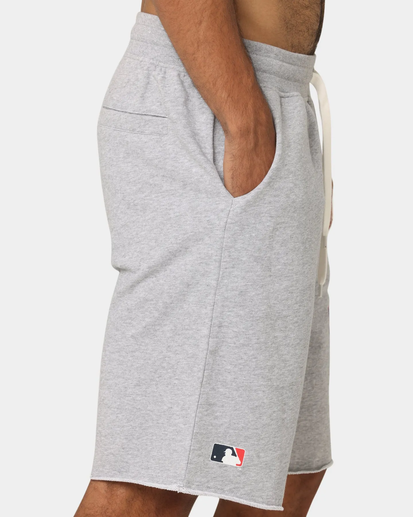 Majestic Athletic Los Angeles Dodgers Vintage Sports Fleece Short Grey Marle