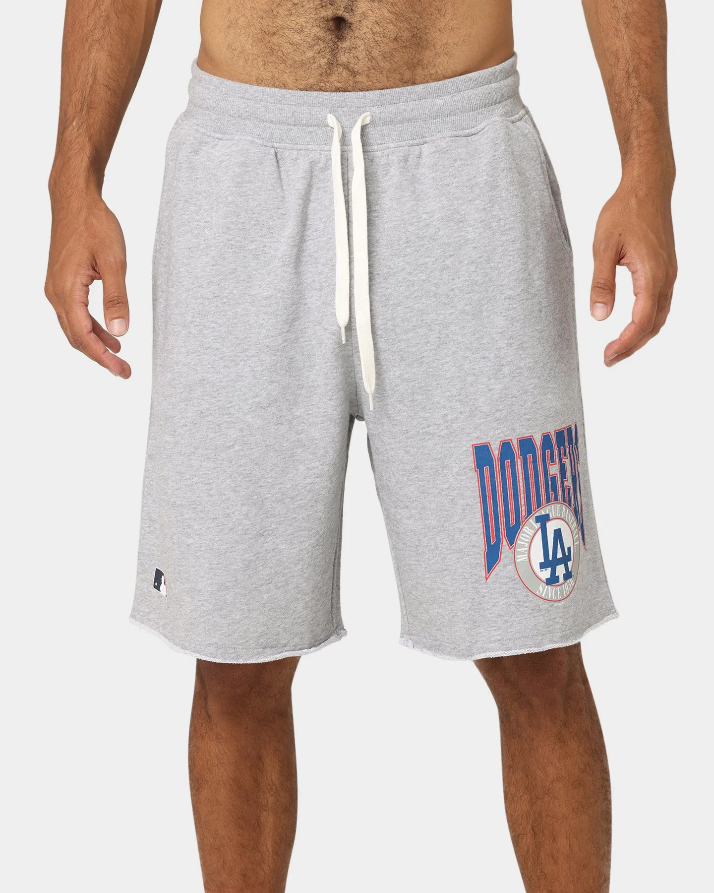 Majestic Athletic Los Angeles Dodgers Vintage Sports Fleece Short Grey Marle