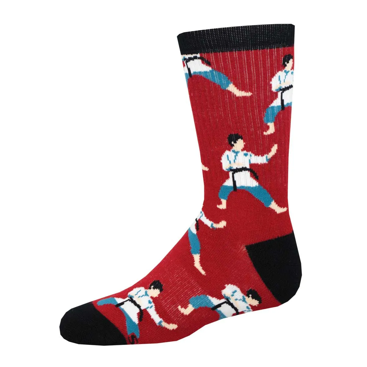 Martial Arts, Karate Kids' Athletic Crew Socks (Age 7-10)