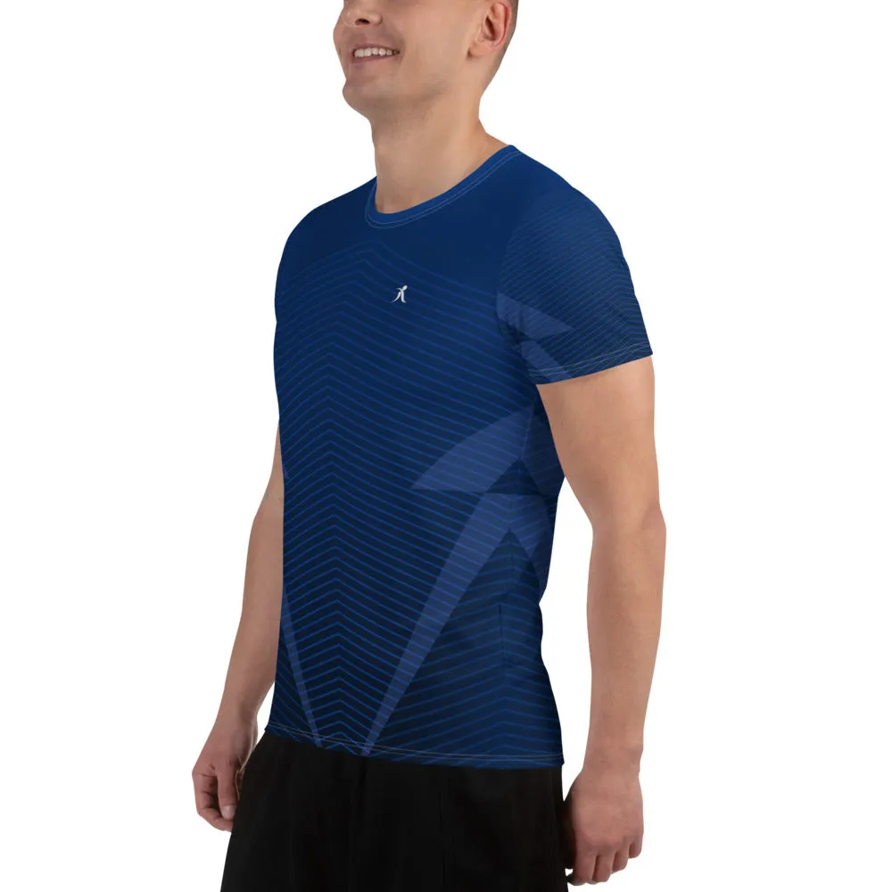 Men's Blue Lines Athletic T-shirt