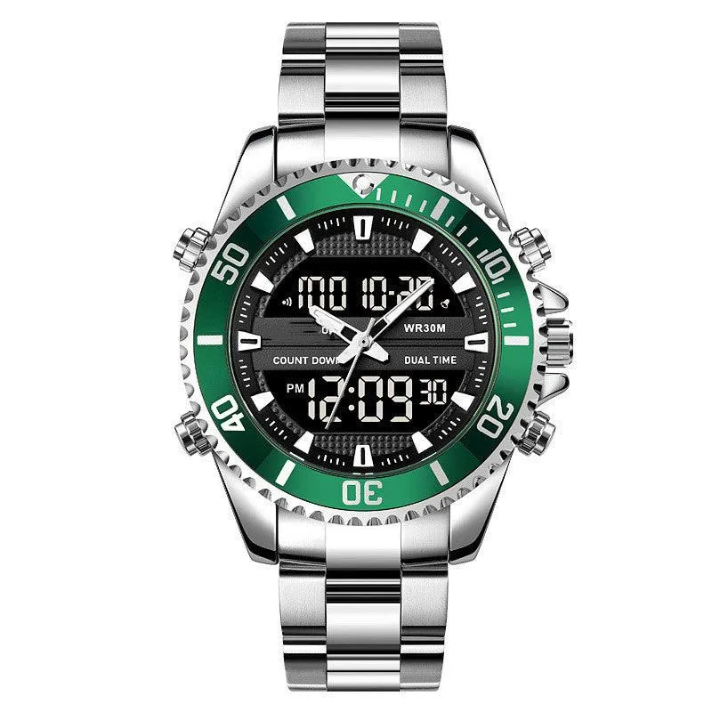 Men's Fashion Multifunctional Outdoor Sports Dual Display Watch