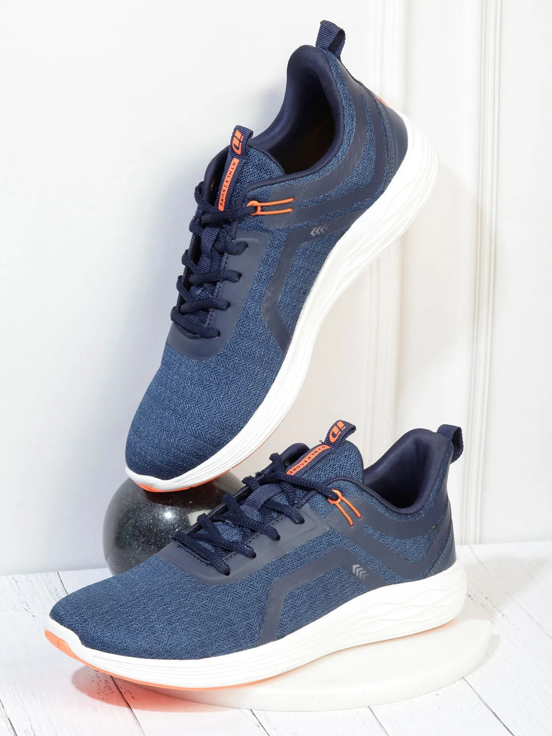 Men's Navy Lace Up Sneaker (ID7513)