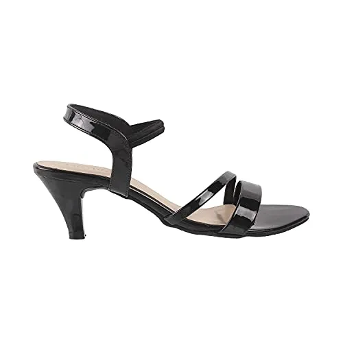 Metro Womens Synthetic Black Sandals (Size (7 UK (40 EU))