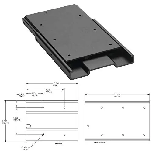 Minn Kota 1854035 MKA-16-03 AP/PD Quick-Release Bracket, Black