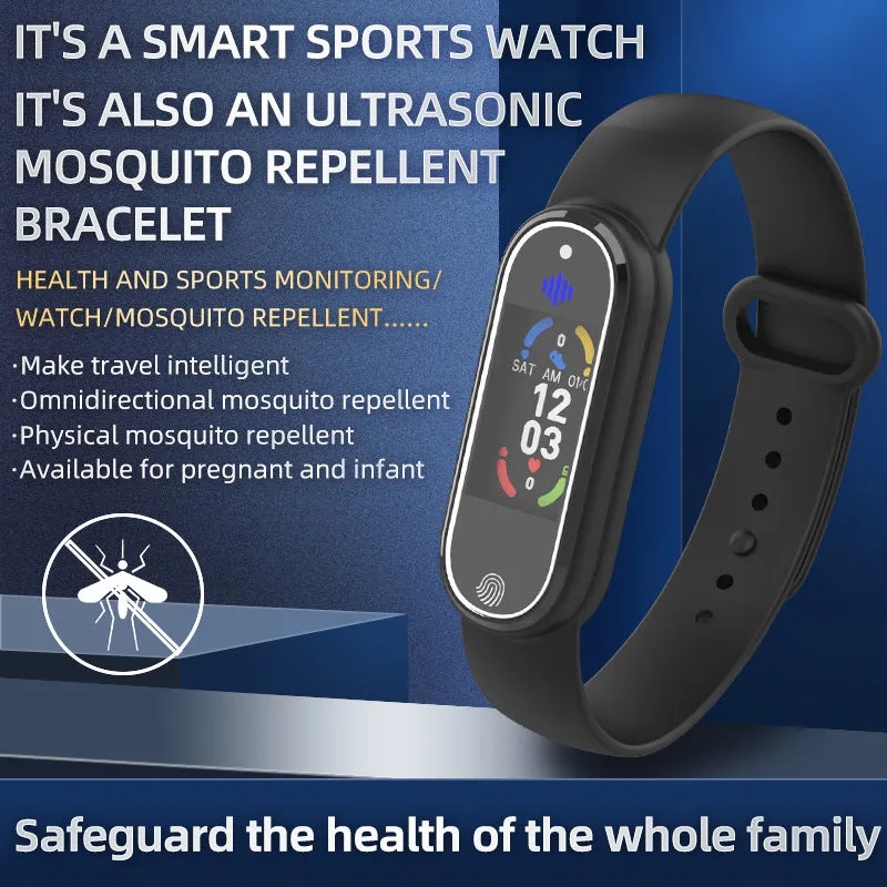 Mosquito Repellent Bracelet & Ultrasonic Wristband Watch