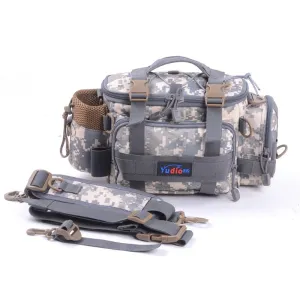 Multifunctional Fishing Bag Large Capacity Storage Fishing Tackle Lure Box Shoulder Bag Canvas Waist Bags Outdoor Sports Handbag