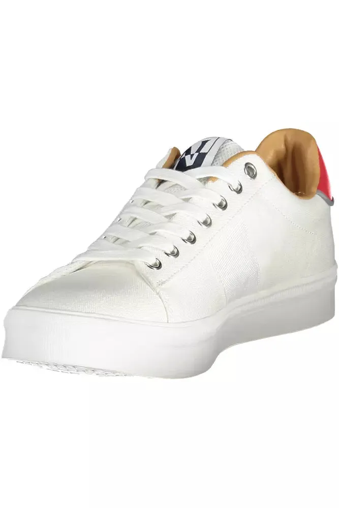 Napapijri White Polyester Mens Sneaker