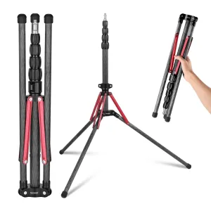 NEEWER ST210R Carbon Fiber Light Stand with 180° Reversible Legs