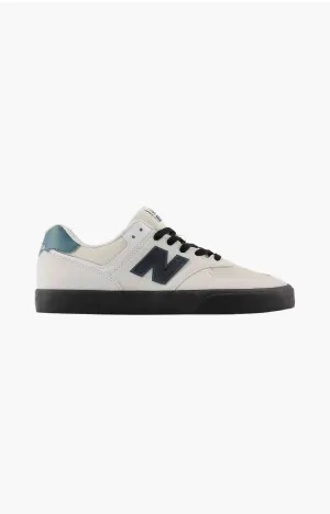 New Balance Numeric NM574VSG Shoe, White / Black Gum