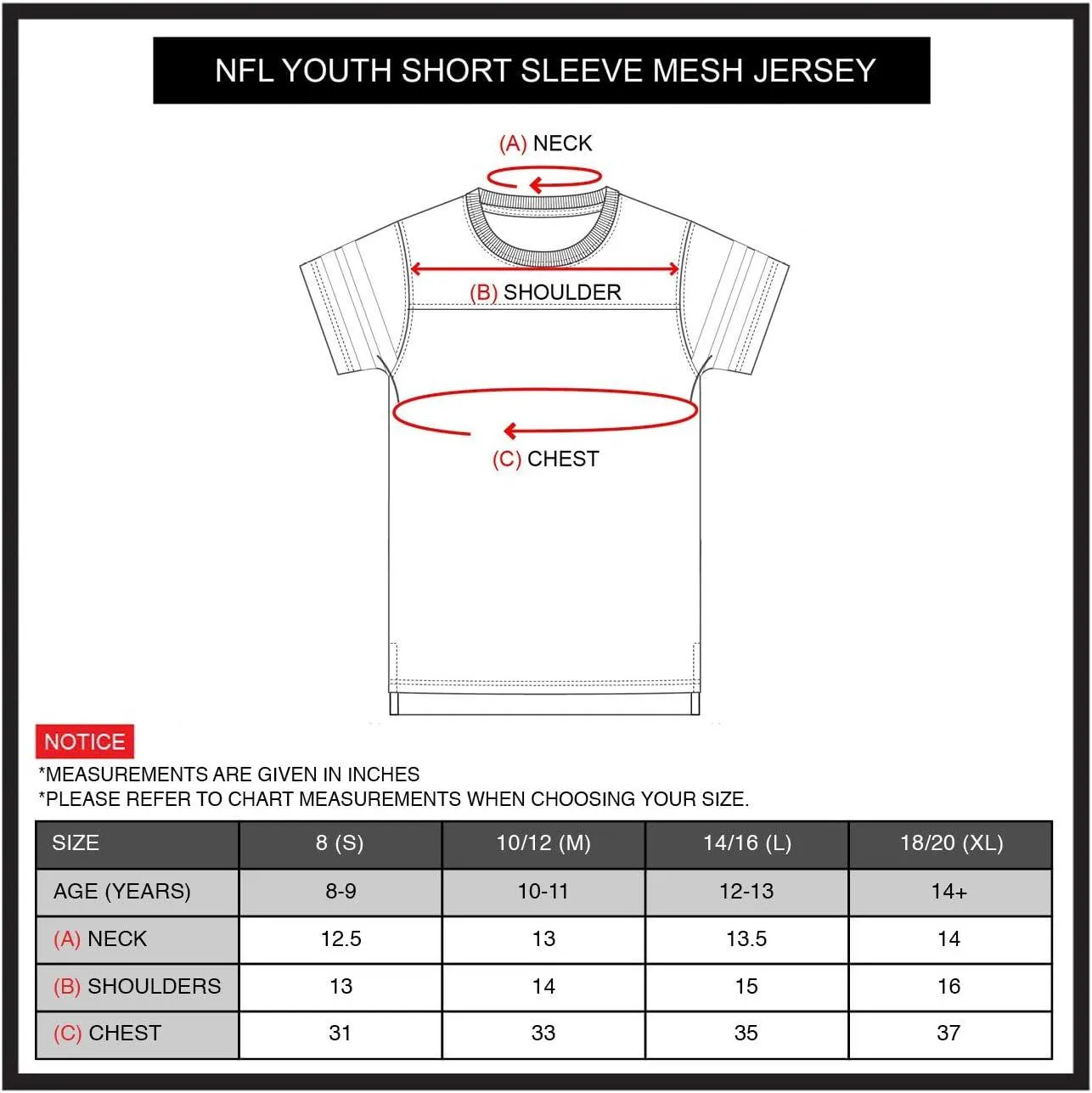 NFL Official Youth Super Soft Game Day Mesh Jersey Shirt|Buffalo Bills