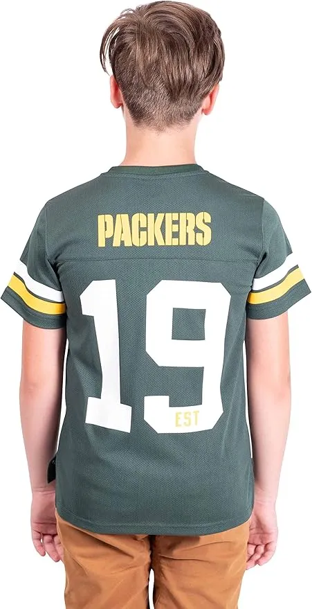 NFL Official Youth Super Soft Game Day Mesh Jersey Shirt|Green Bay Packers