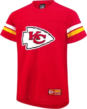 NFL Official Youth Super Soft Game Day Mesh Jersey Shirt|Kansas City Chiefs