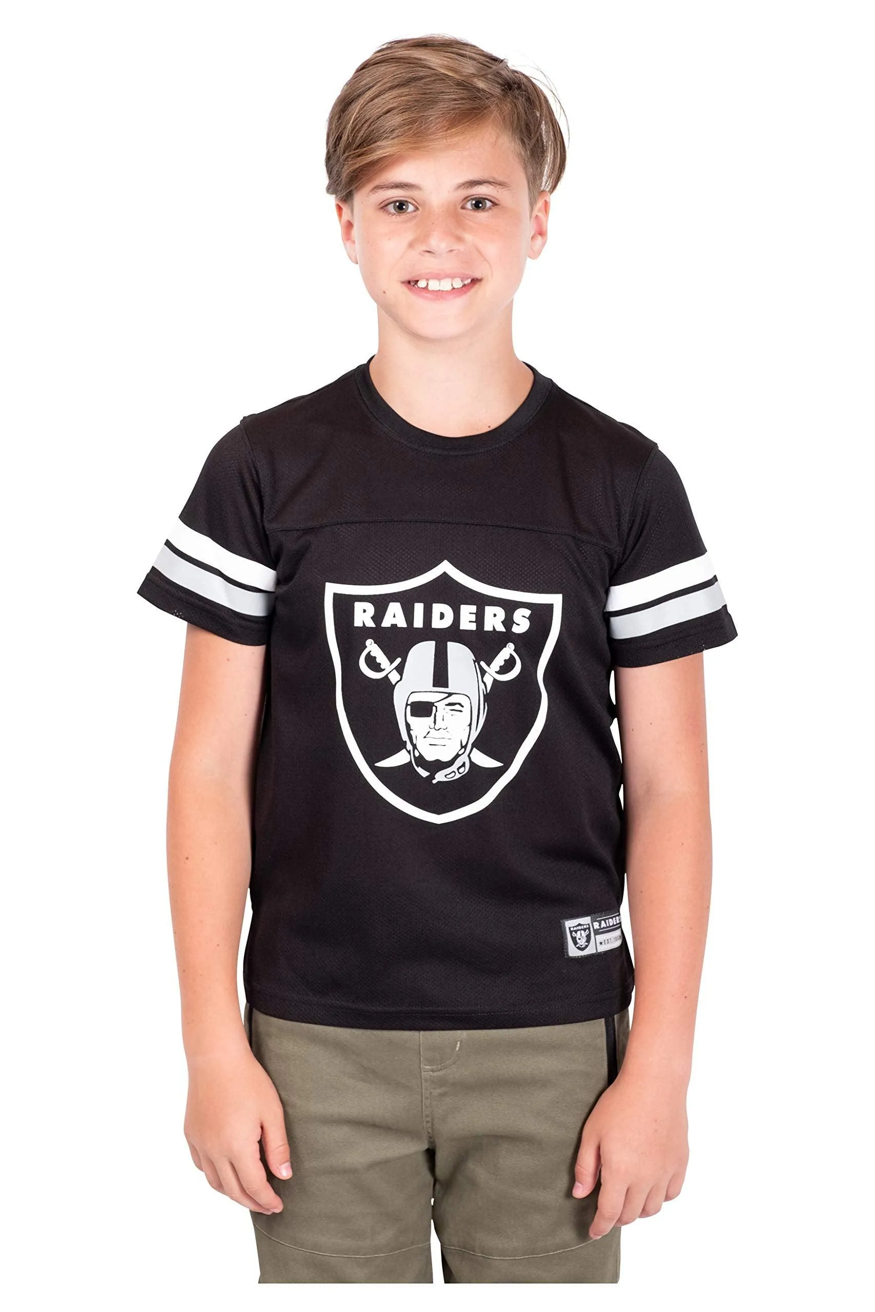 NFL Official Youth Super Soft Game Day Mesh Jersey Shirt|Las Vegas Raiders