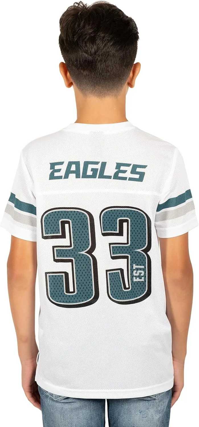 NFL Official Youth Super Soft Game Day Mesh Jersey Shirt|Philadelphia Eagles