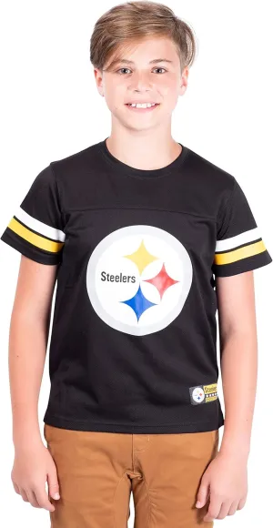 NFL Official Youth Super Soft Game Day Mesh Jersey Shirt|Pittsburgh Steelers