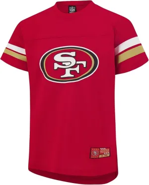 NFL Official Youth Super Soft Game Day Mesh Jersey Shirt|San Francisco 49ers