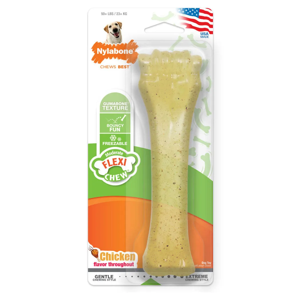 Nylabone Moderate Flexi Chew Chicken Flavor Dog Toy