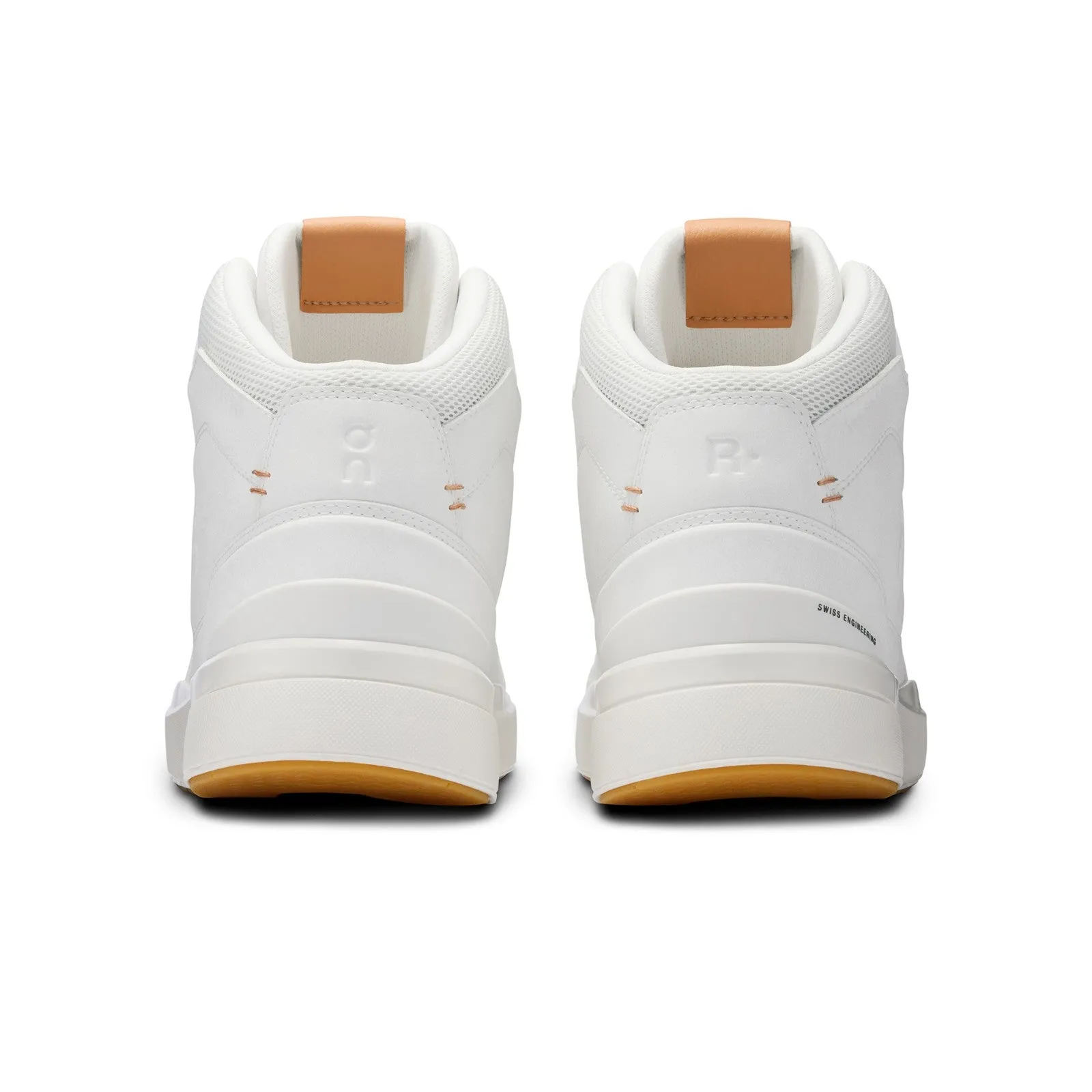 On Running THE ROGER Clubhouse Mid (White/Sandstone) Men Shoes 3MD11142765