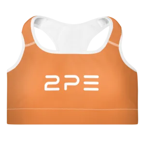 Orange Padded Sports Bra