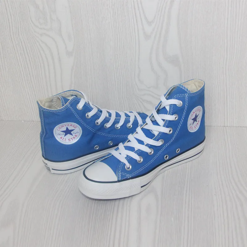 Original Converse all star shoes Sky blue high unisex sneakers canvas shoes for unisex High Skateboarding Shoes