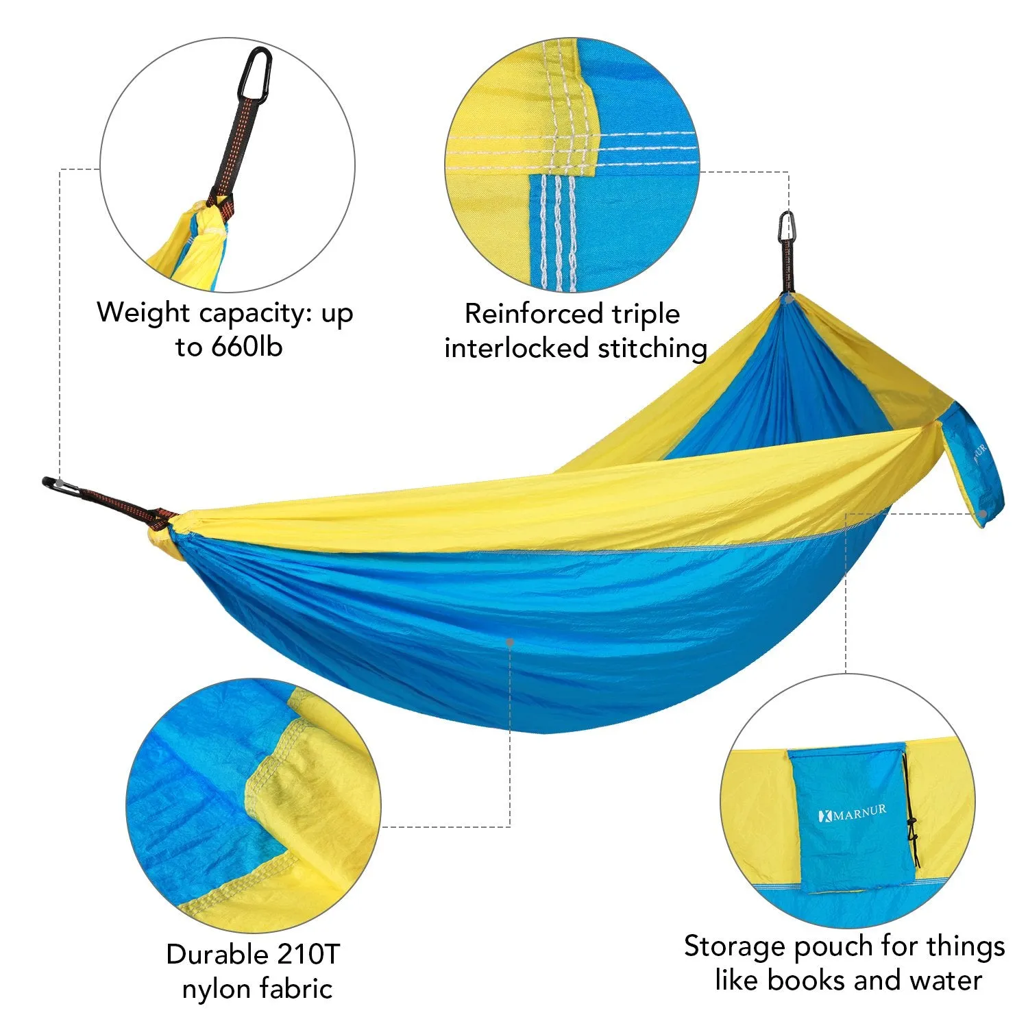 Parachute Camping Hammock - MARNUR