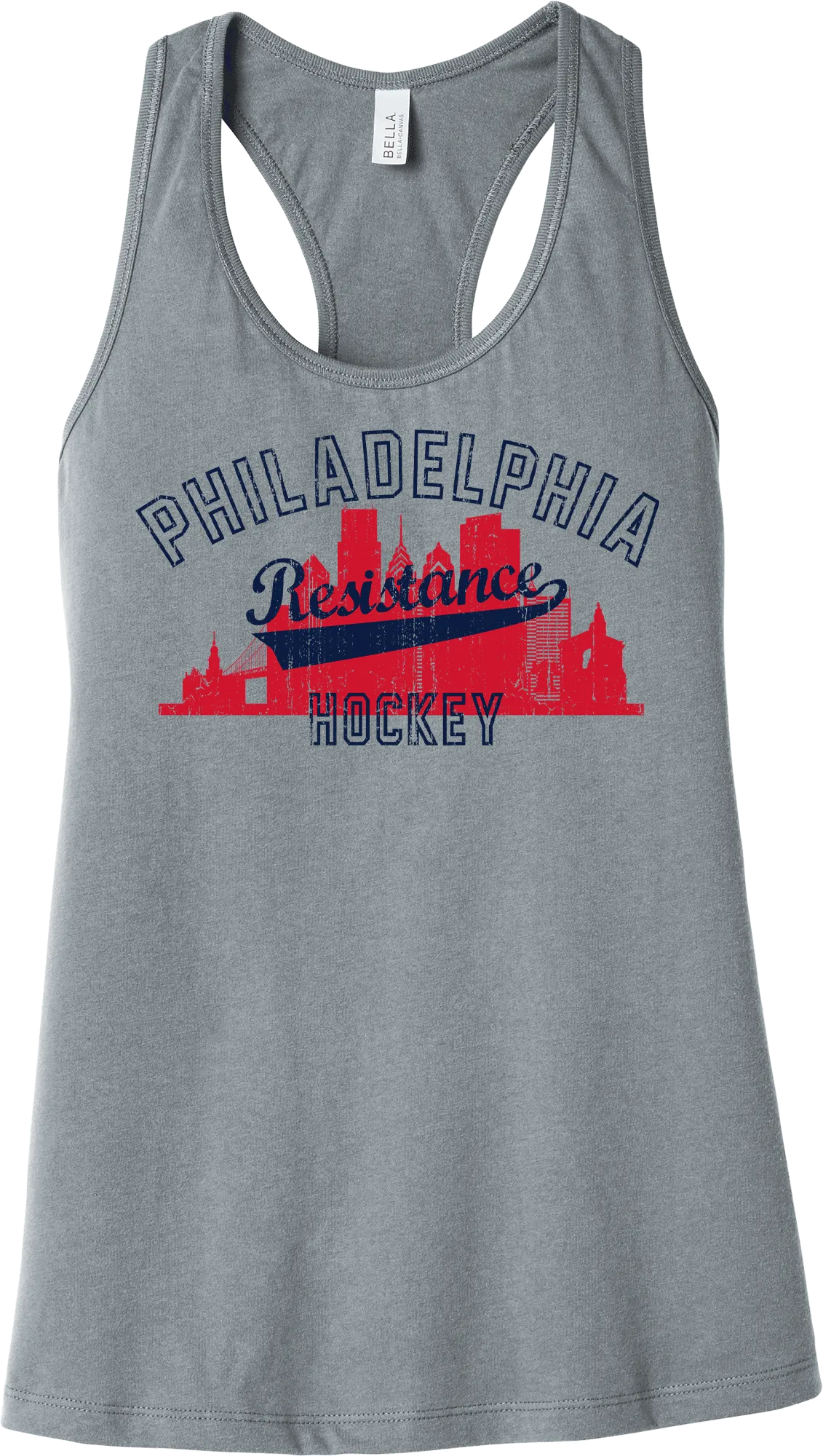 Philadelphia Resistance Womens Jersey Racerback Tank