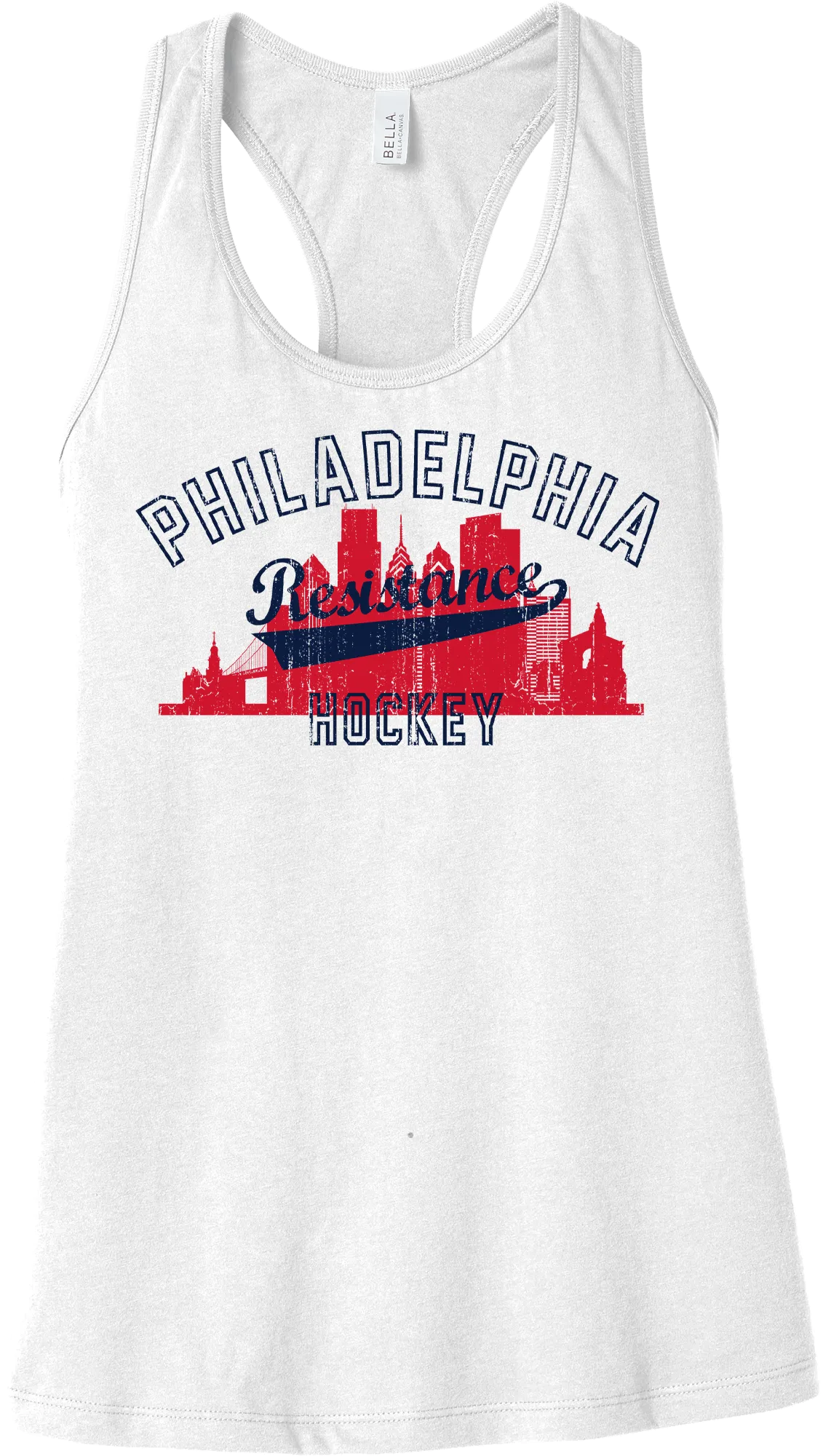 Philadelphia Resistance Womens Jersey Racerback Tank