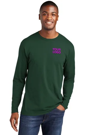 Port & Company Long Sleeve Fan Branded Favorite Tee's, Forest Green