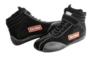 RaceQuip Euro Carbon-L Series Race Shoes - Black - 11 US Mens (Womens 13) - 30500110