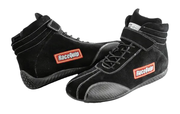 RaceQuip Euro Carbon-L Series Race Shoes - Black - 11.5 US Mens (Womens 13.5) - 30500115