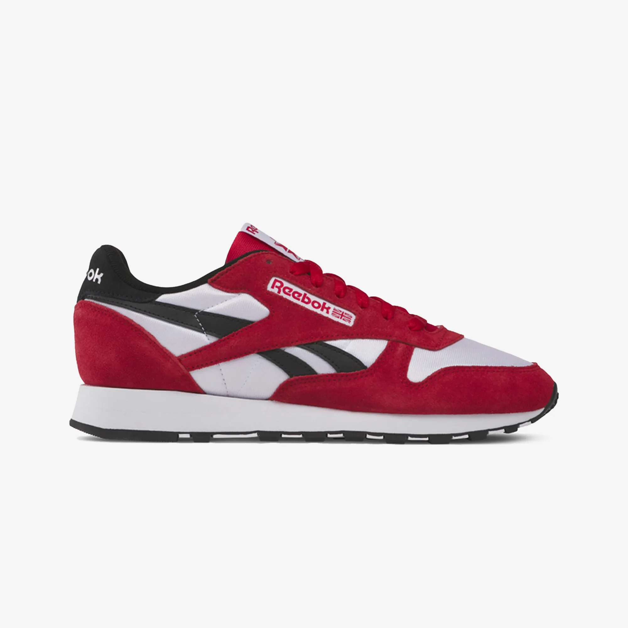 Reebok | CLASSIC LEATHER  { RED/CARBON BLACK/CLOUD WHITE