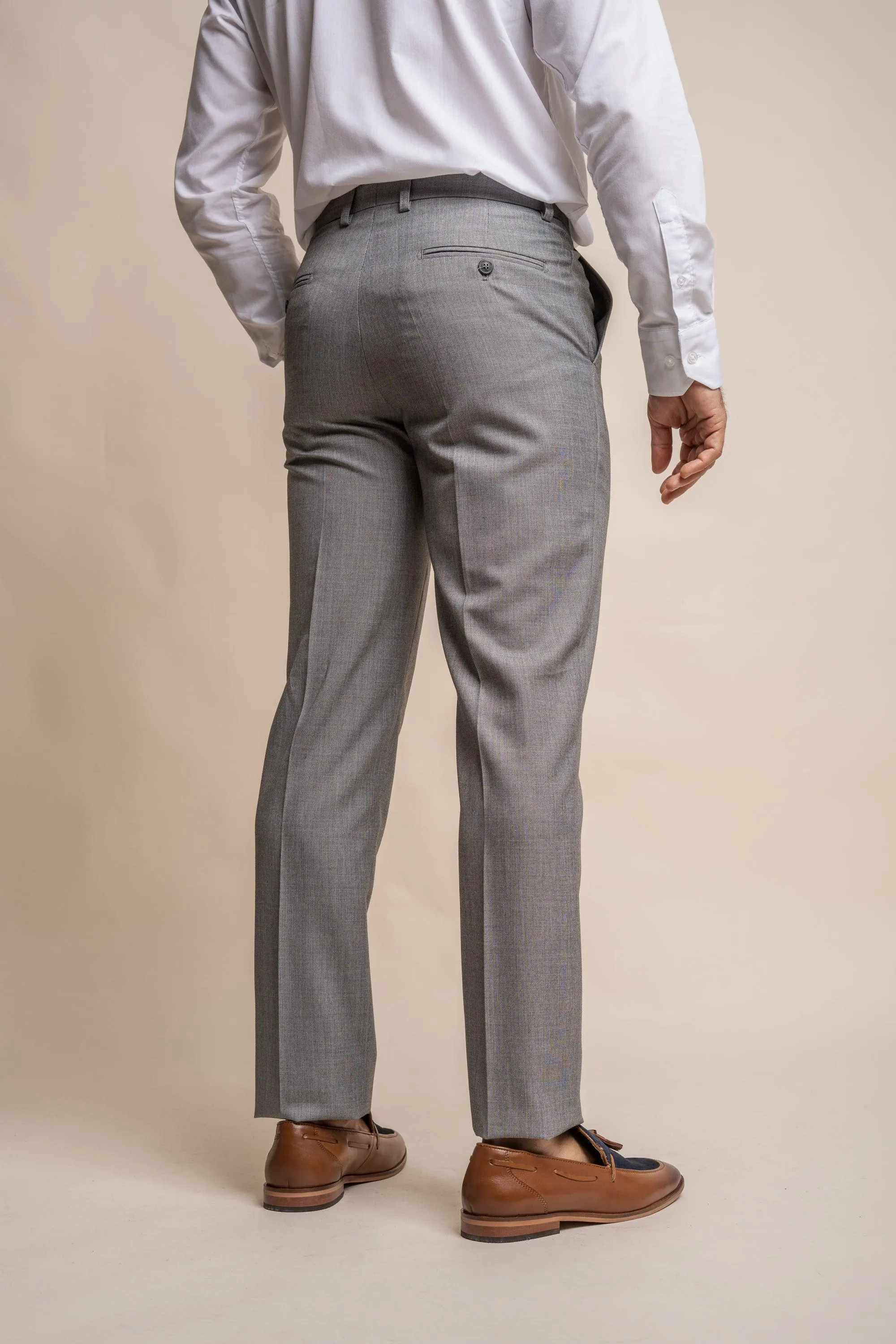 Reegan Grey Slim Fit Regular Three Piece Suit