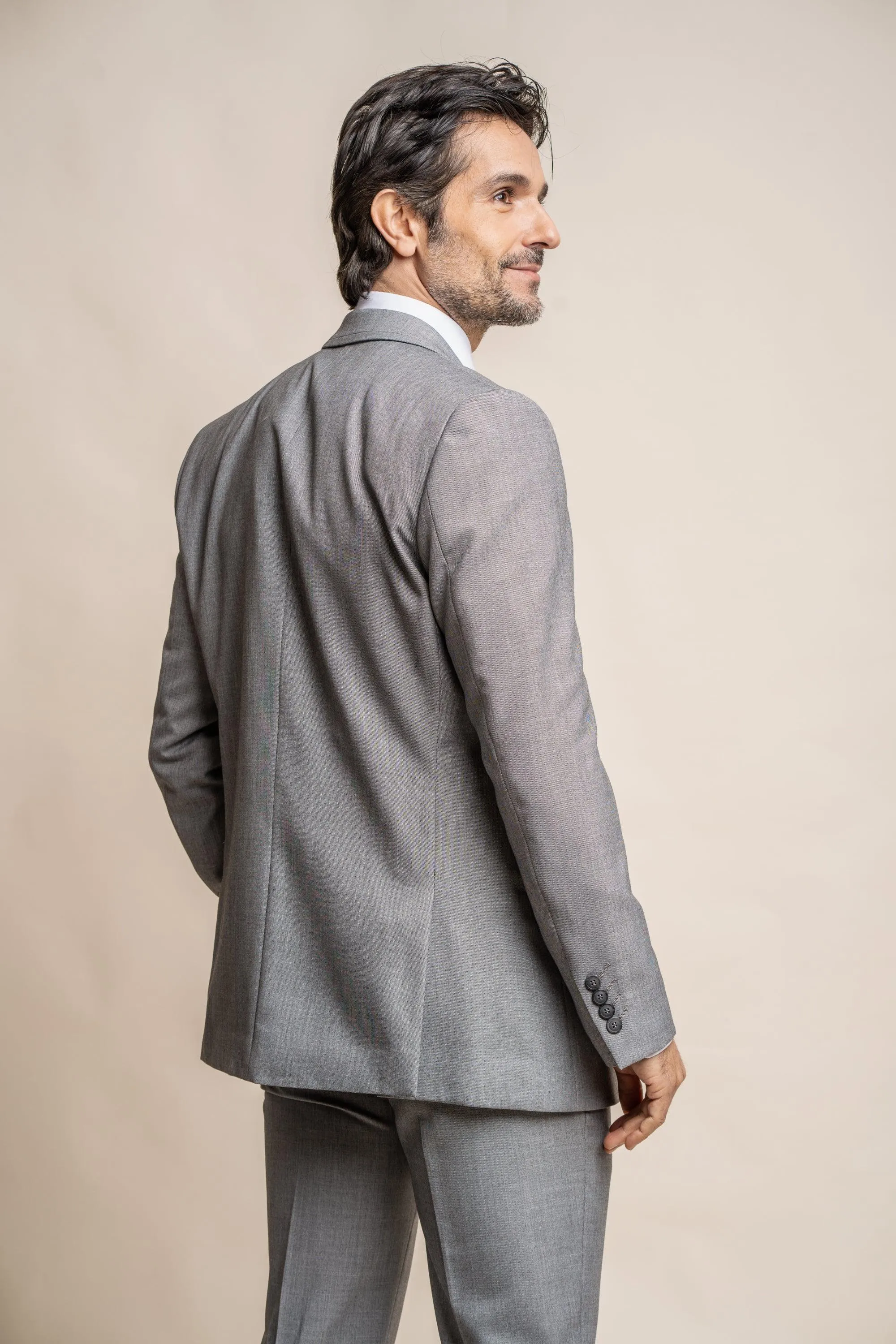 Reegan Grey Slim Fit Regular Three Piece Suit