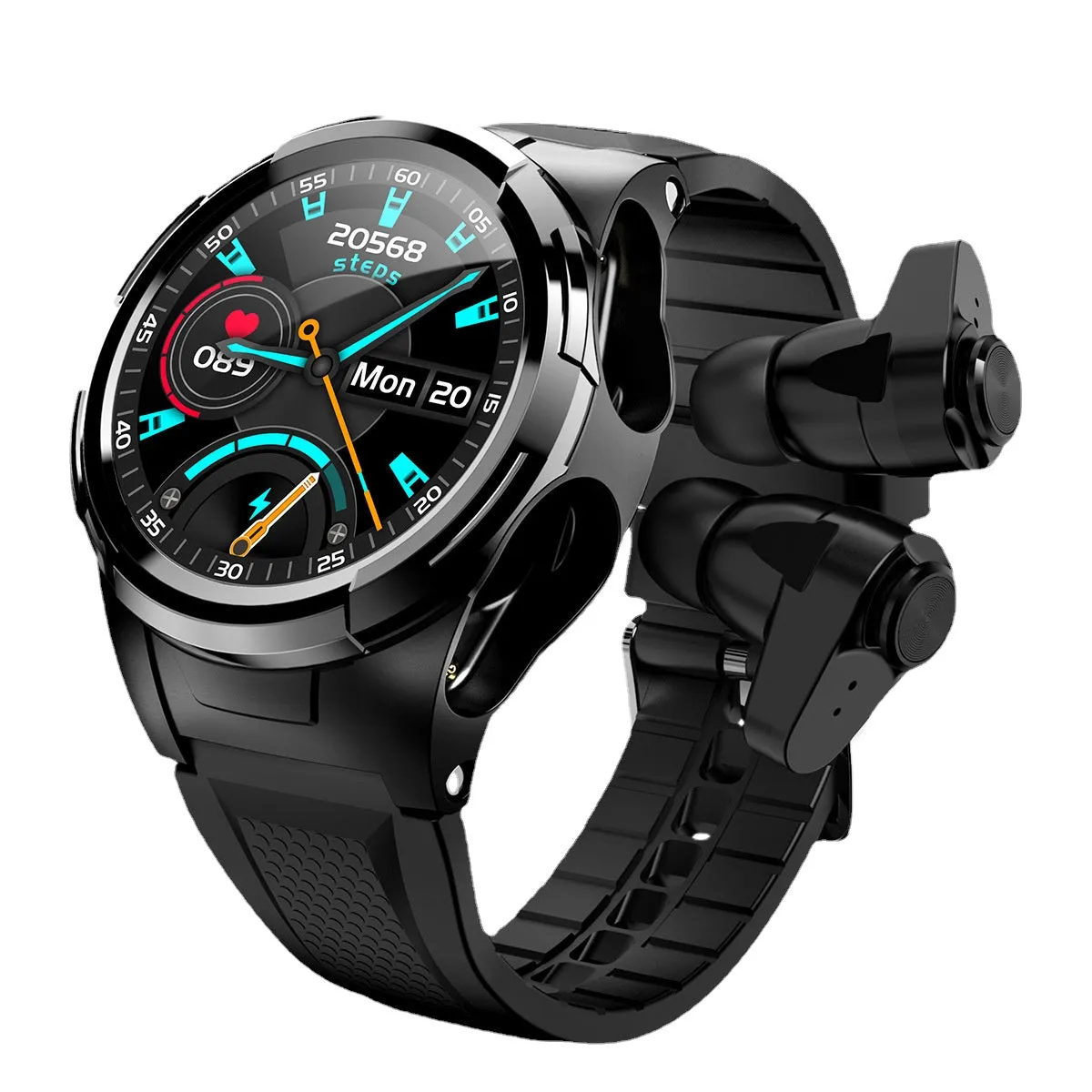 Smart Watch Bluetooth Headset Sports Two-in-One Step Counting Heart Rate Blood Pressure Blood Oxygen Multifunctional