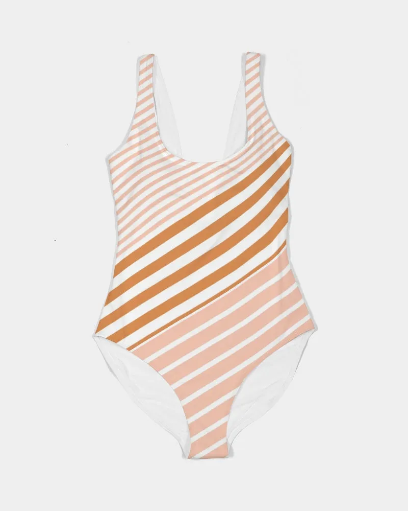 SMF Orange Flavor Feminine One-Piece Swimsuit