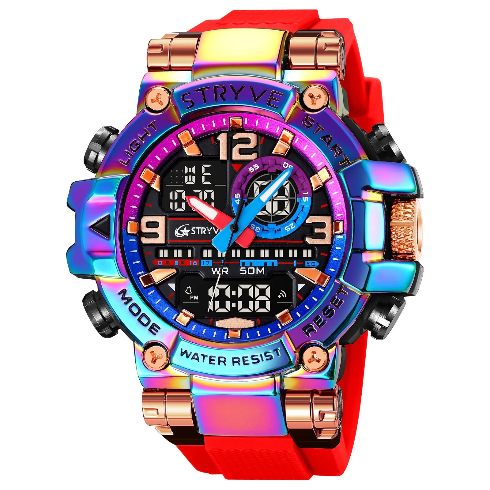 Sports Colorful Luminous Electronic Waterproof Watch Multifunctional Student Watch